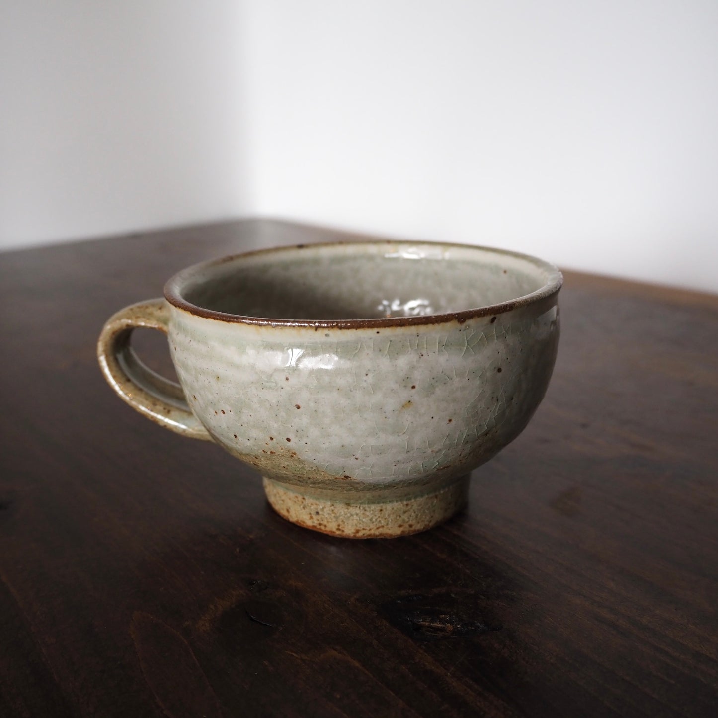かじや窯 米原暁雄 スープ碗( 灰幕掛)