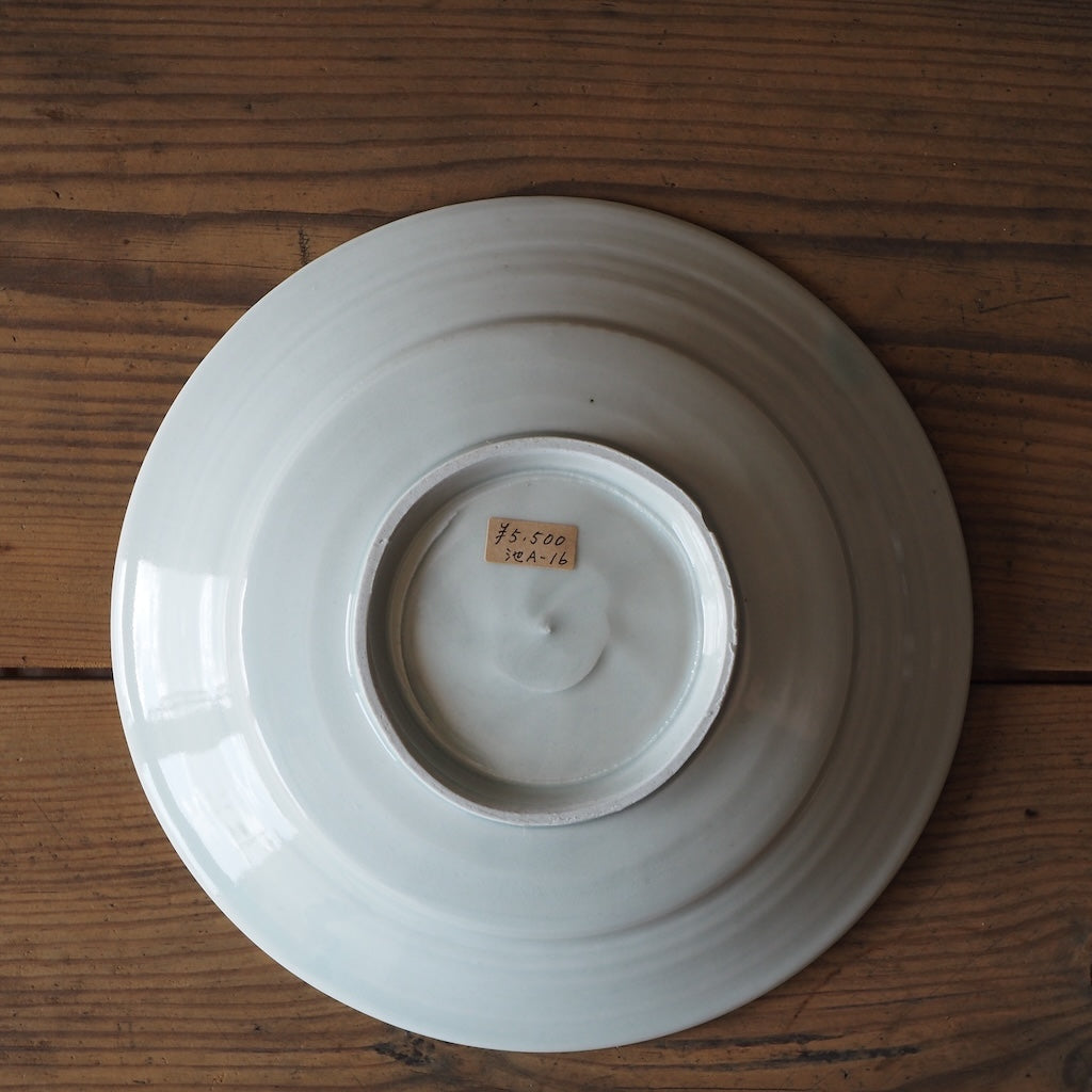 池本窯 池本惣一 8寸皿(白)