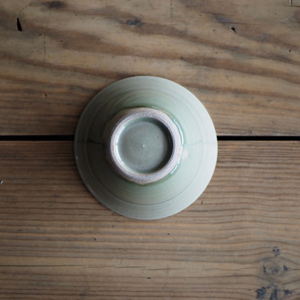まゆみ窯 眞弓亮司 4寸かぶと鉢(透明)