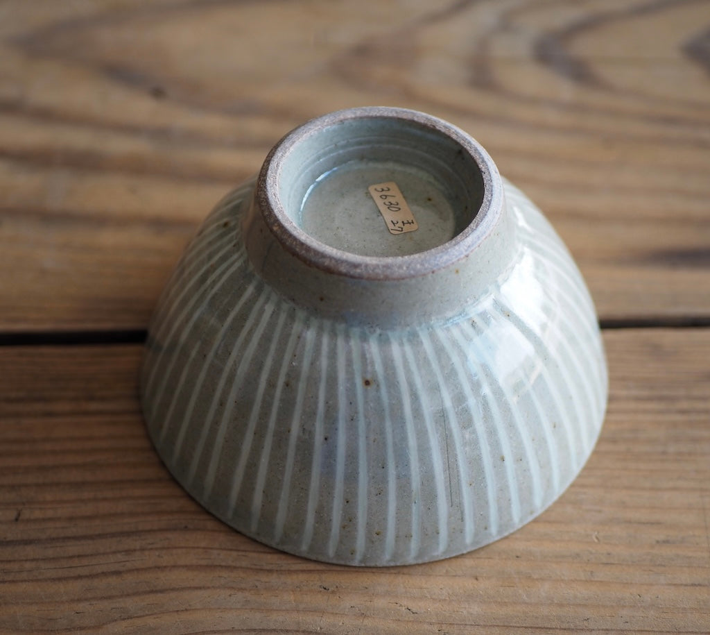 まゆみ窯 眞弓亮司 透明象嵌 飯碗(中)