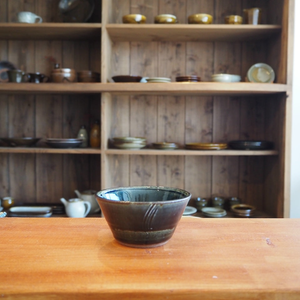 かじや窯 米原暁雄 切立小鉢(呉須)