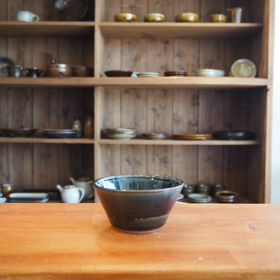 かじや窯 米原暁雄 切立小鉢(呉須)