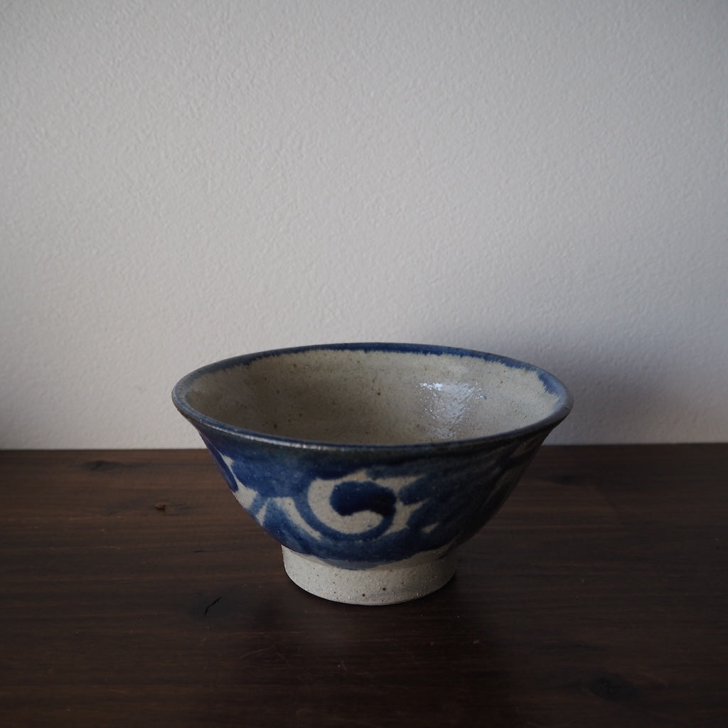 榮一工房 宮國榮一 マカイ5寸鉢(蛇の目あり)唐草