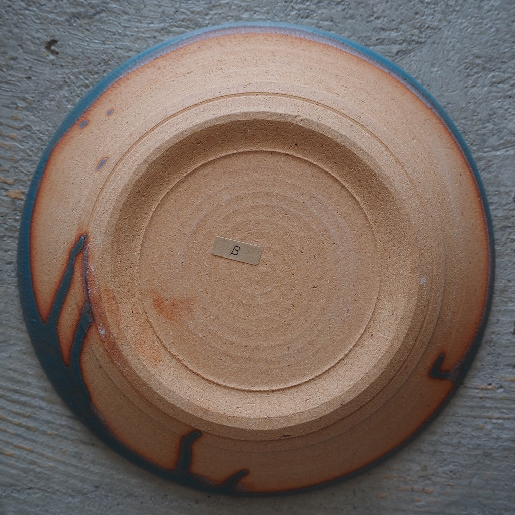 榮一工房 宮國榮一 ペルシャ釉 6寸平皿(C)