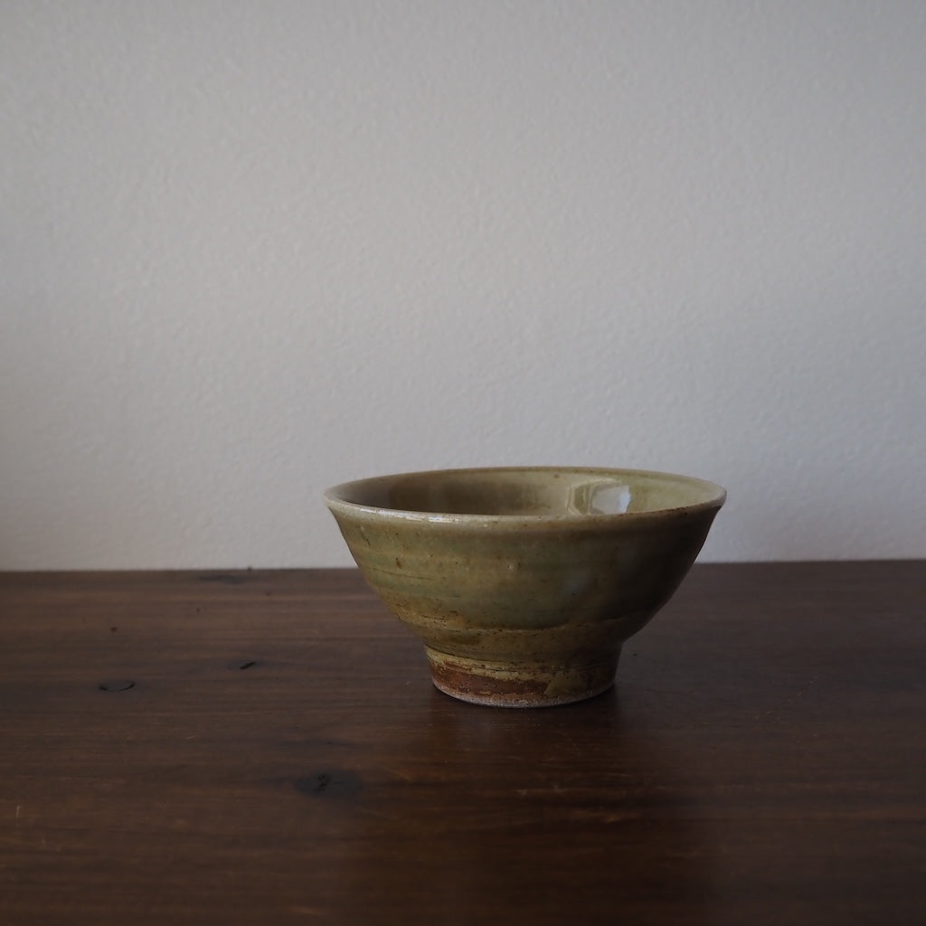 まゆみ窯 眞弓亮司 透明・黄透明 飯碗(小)