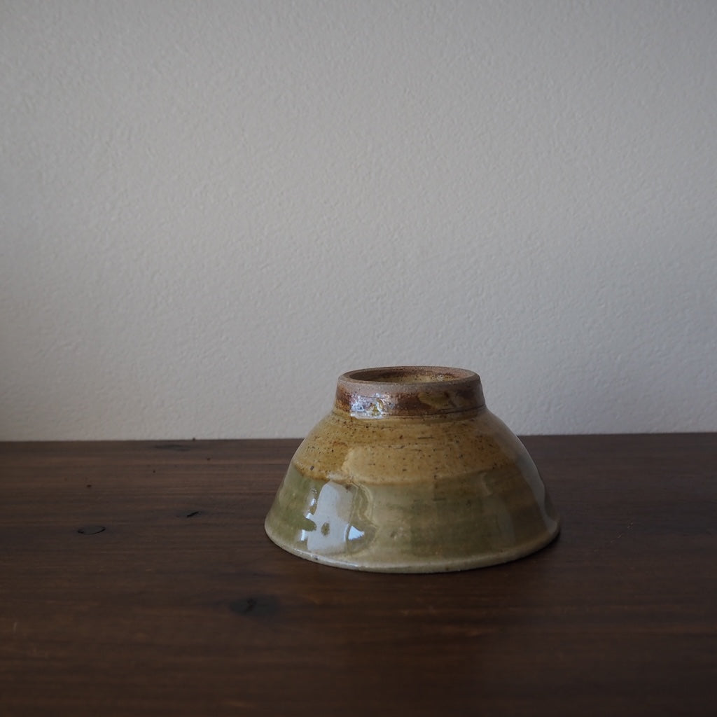 まゆみ窯 眞弓亮司 透明・黄透明 飯碗(小)