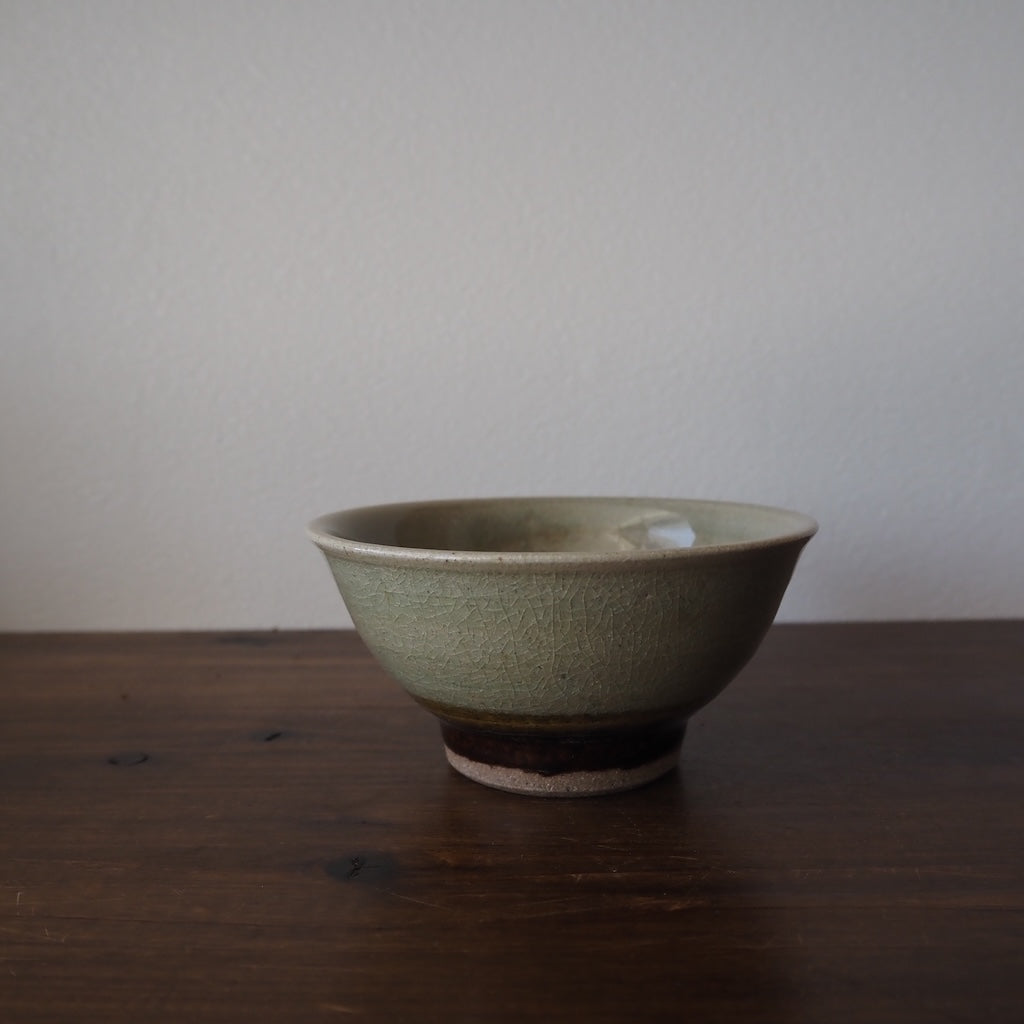 まゆみ窯 眞弓亮司 透明・飴 飯碗(中)