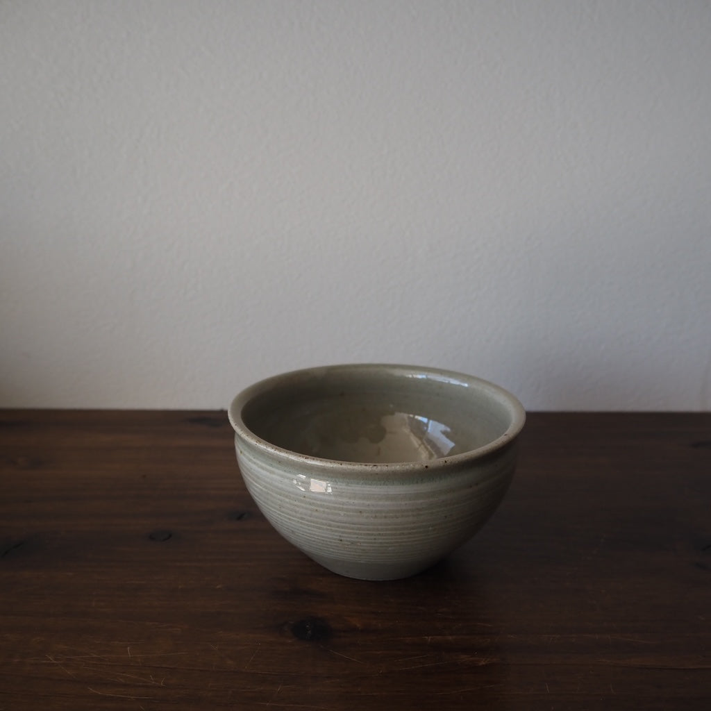 まゆみ窯 眞弓亮司 4寸象嵌丸鉢 (透明)