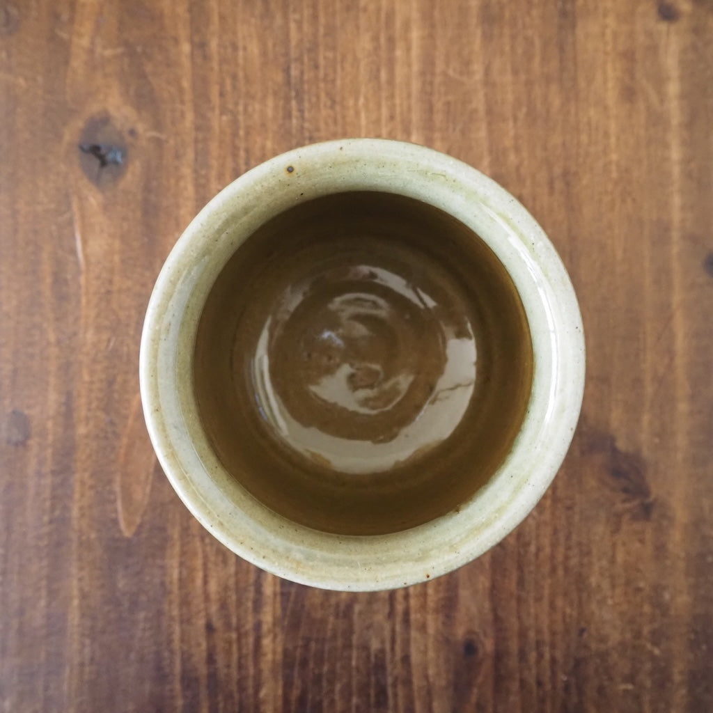 まゆみ窯 眞弓亮司 スプーン立て(透明・黄透明)