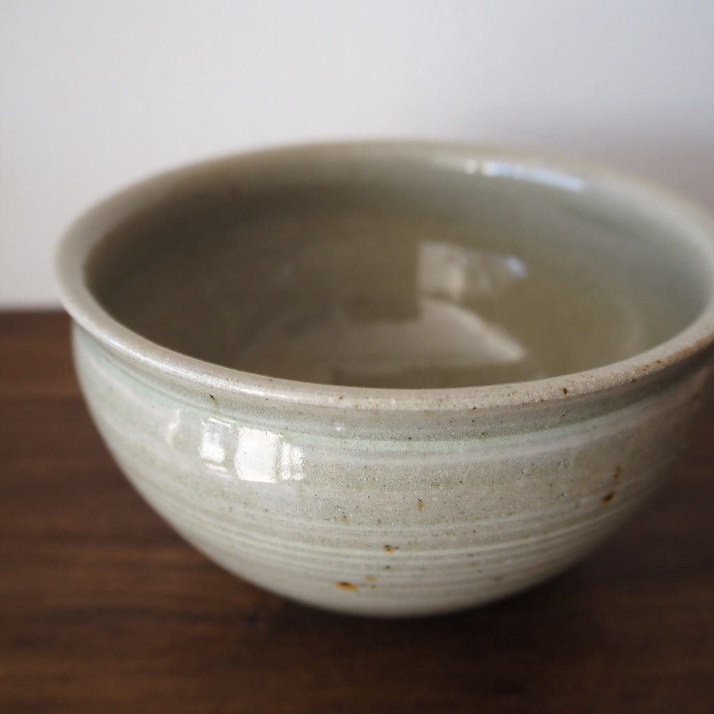 まゆみ窯 眞弓亮司 4寸象嵌丸鉢 (透明)