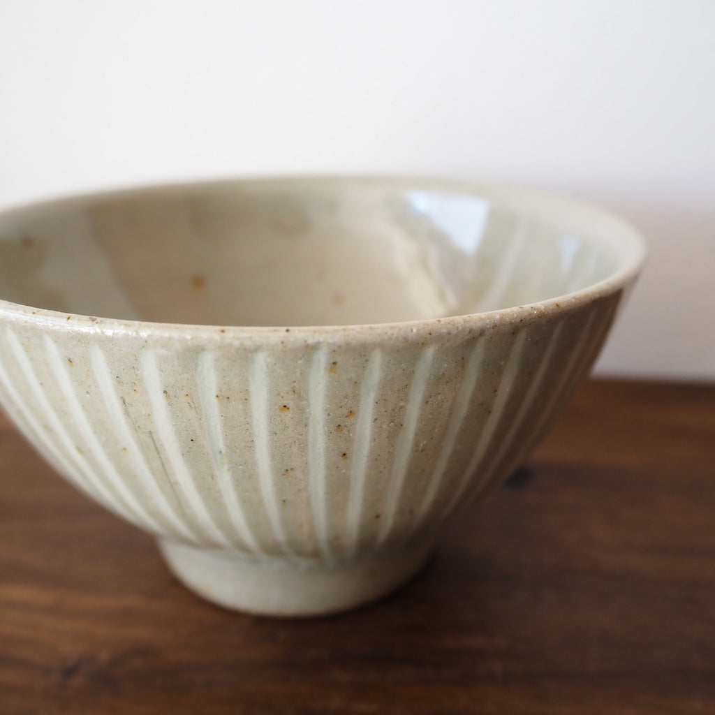 まゆみ窯 眞弓亮司 透明象嵌 飯碗(中)
