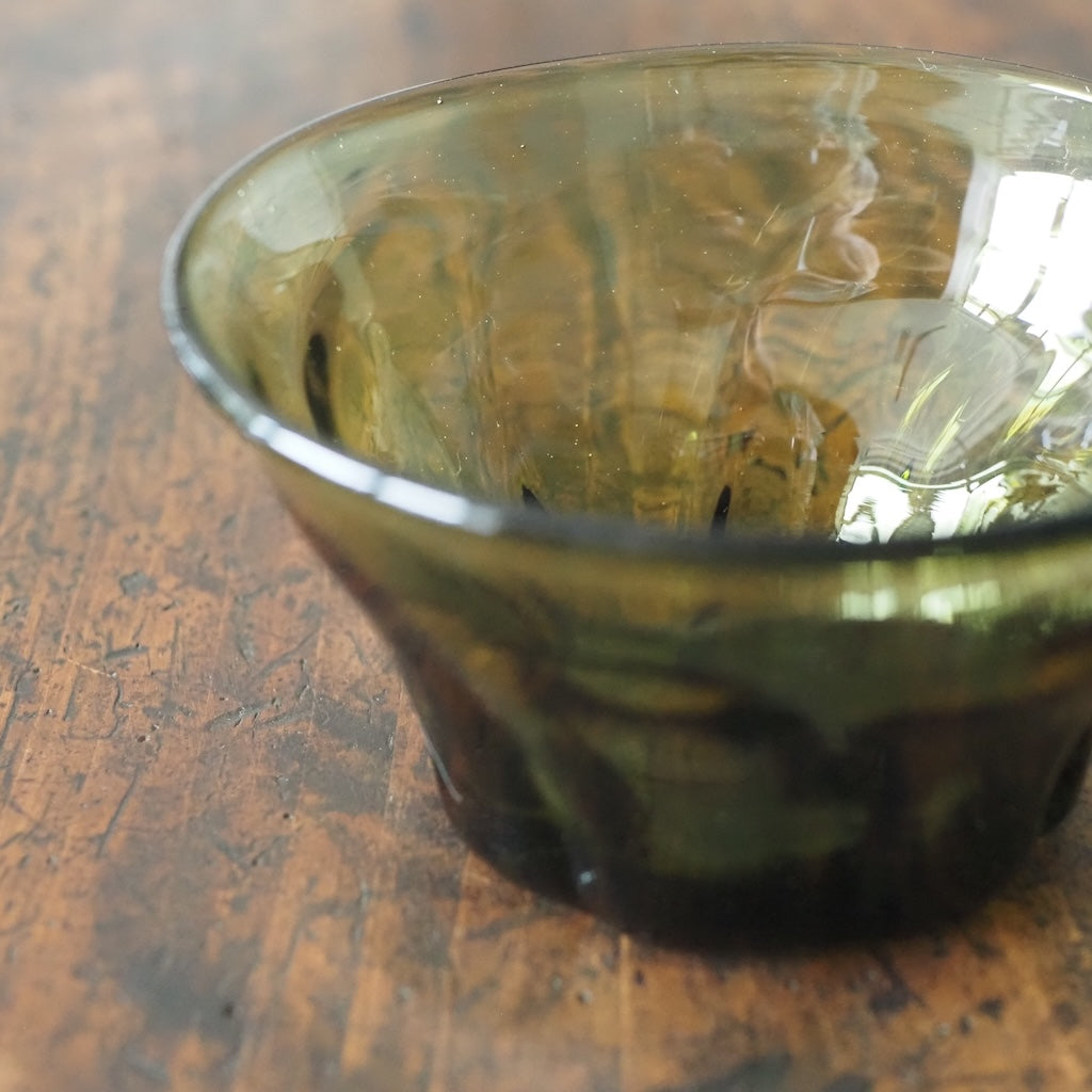 片山 悟子 ミニ小鉢(茶緑)