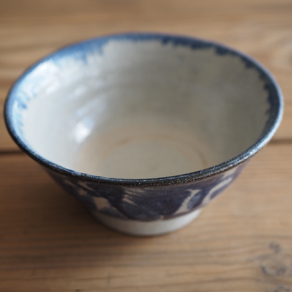 榮一工房 宮國榮一 マカイ5寸鉢(コバルト)