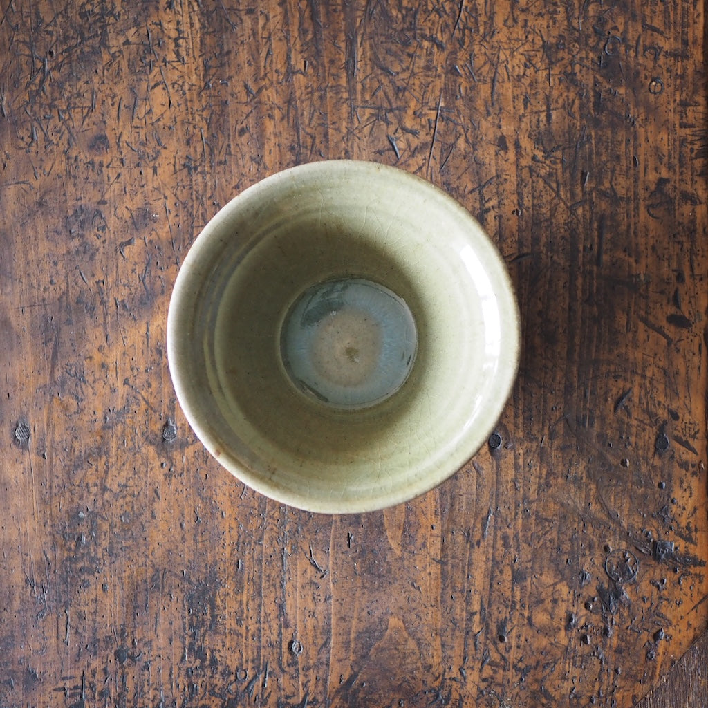 まゆみ窯 眞弓亮司 透明釉象嵌切立鉢(大)