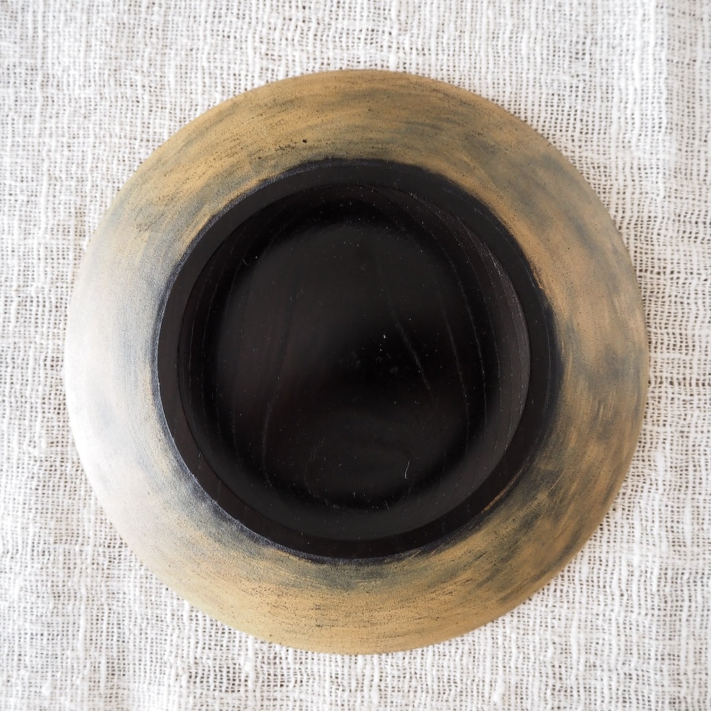 荘司晶 リム皿7寸(黒)