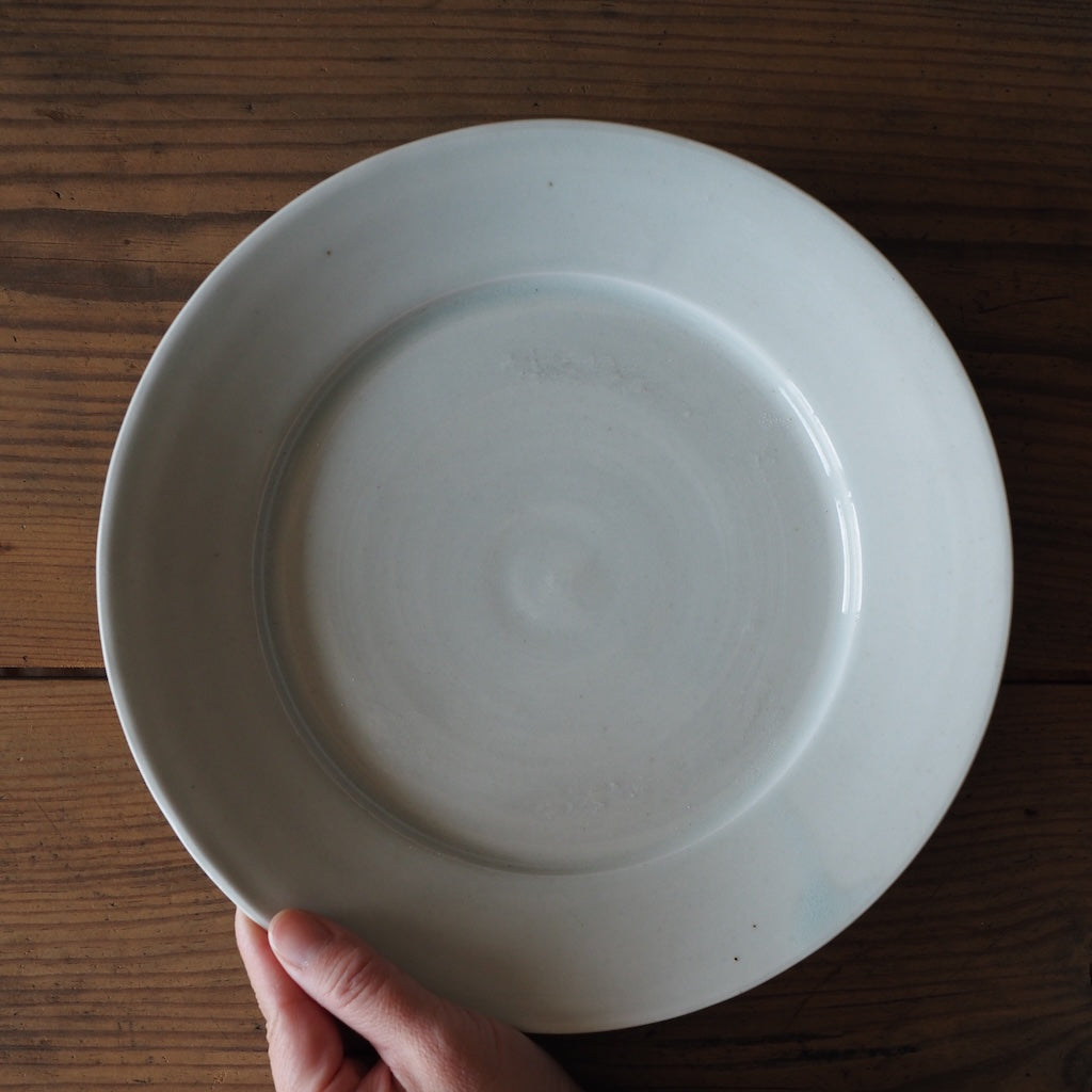 池本窯　池本惣一　8寸皿（白）