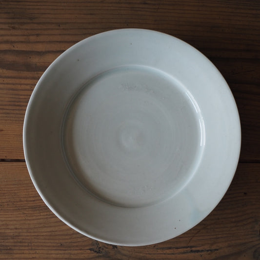 池本窯　池本惣一　8寸皿（白）
