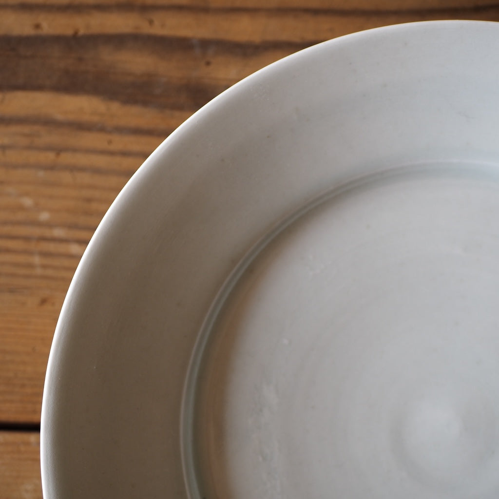 池本窯　池本惣一　8寸皿（白）