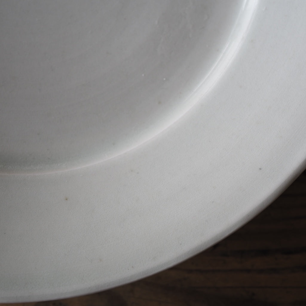 池本窯　池本惣一　8寸皿（白）