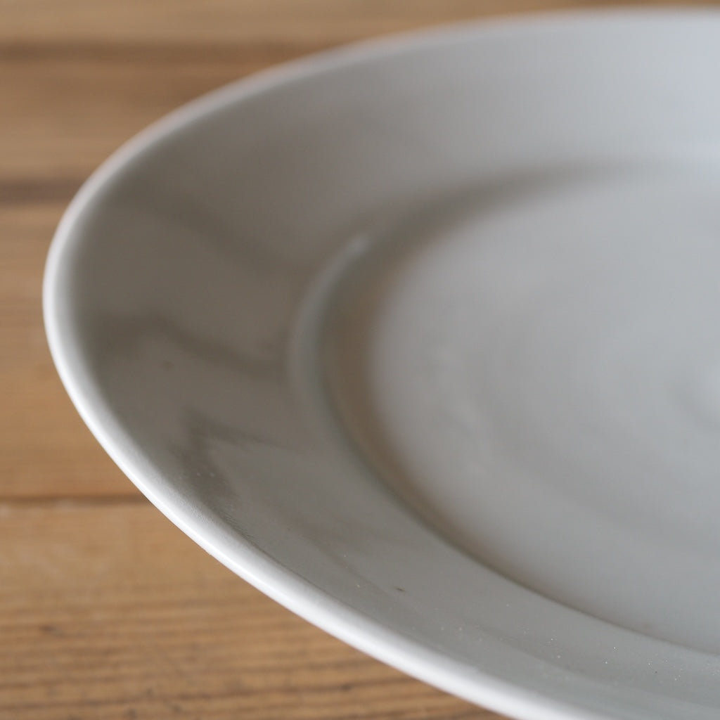 池本窯　池本惣一　8寸皿（白）