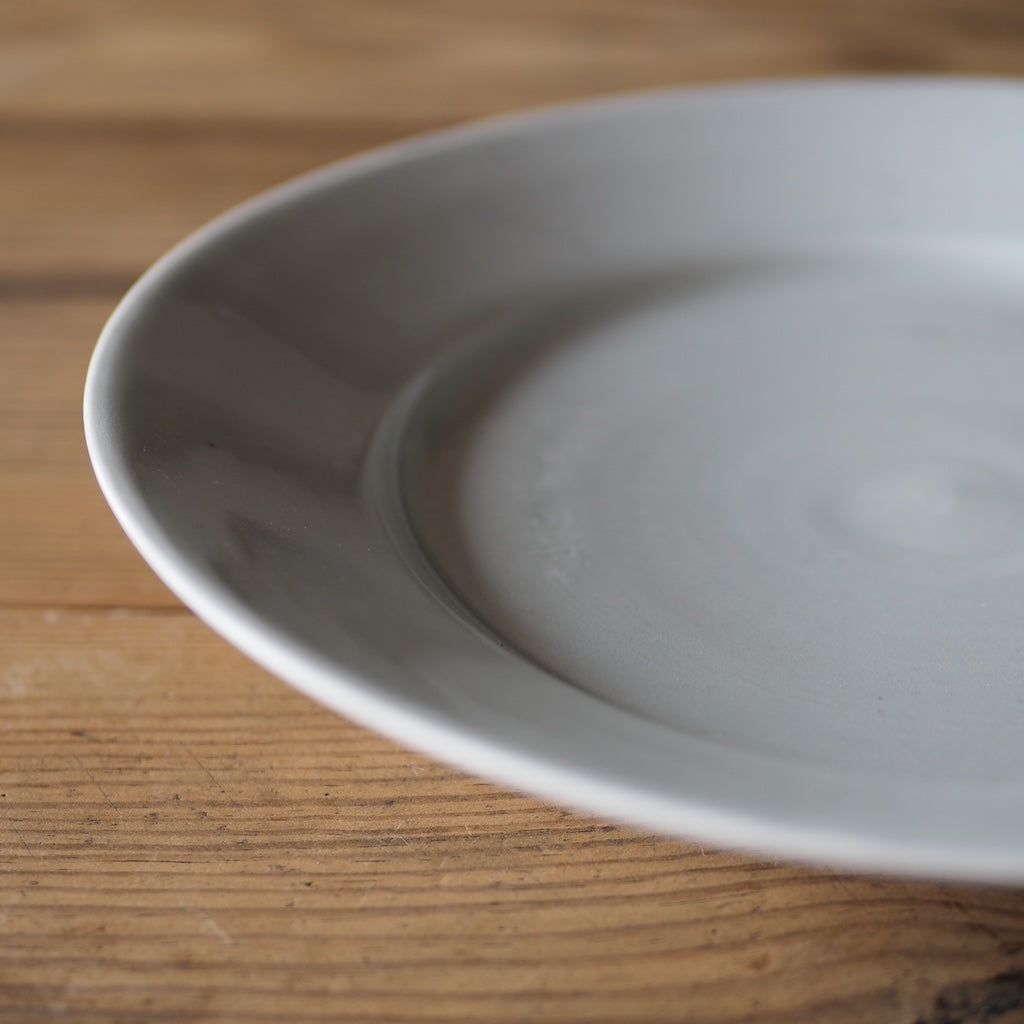 池本窯　池本惣一　8寸皿（白）