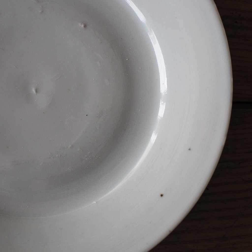 池本窯　池本惣一　6寸皿（ほんのりグレー）