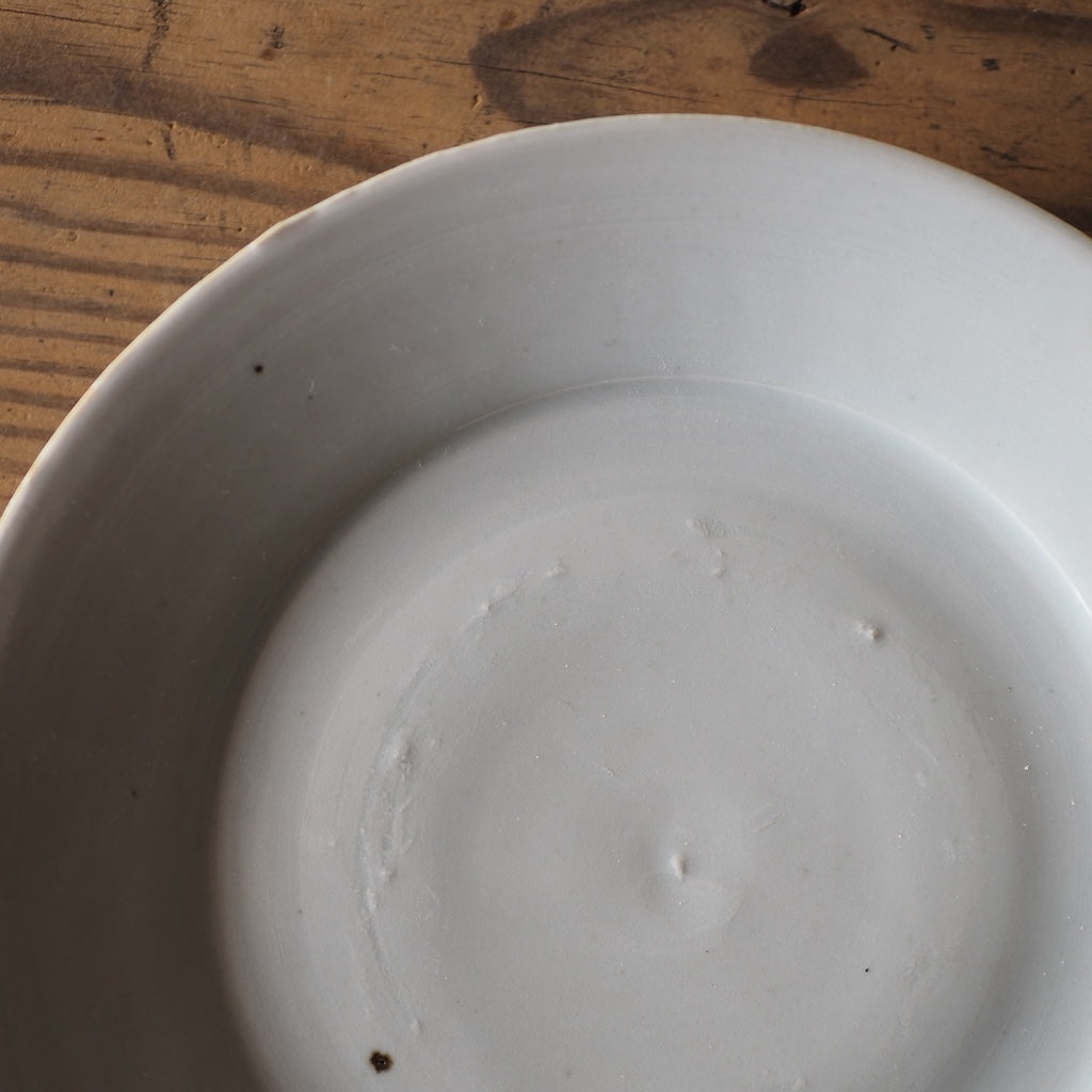 池本窯　池本惣一　6寸皿（ほんのりグレー）