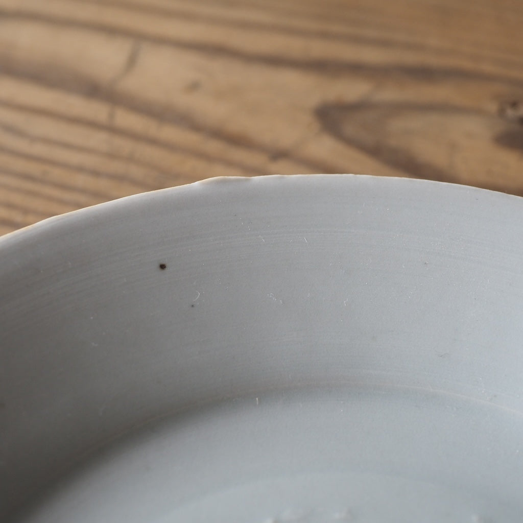 池本窯　池本惣一　6寸皿（ほんのりグレー）