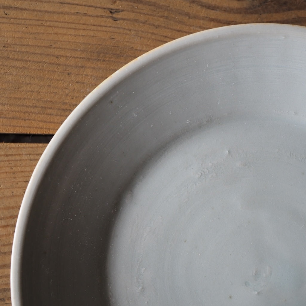 池本窯　池本惣一　5寸皿（ほんのりグレー）