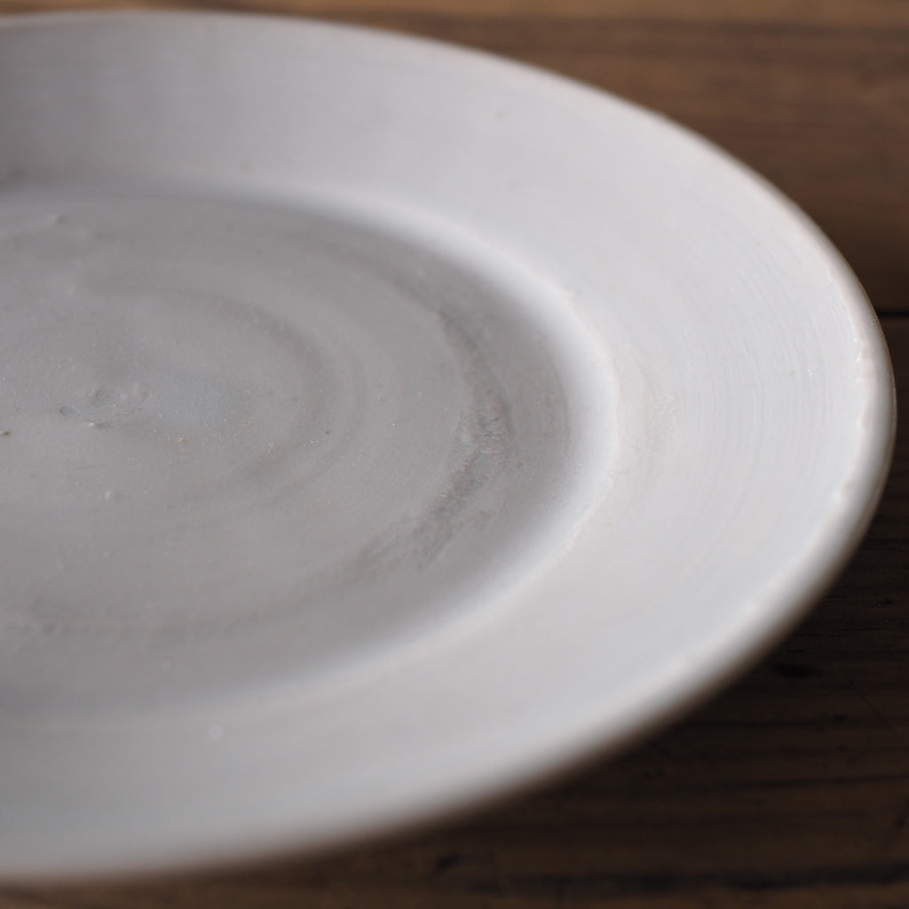 池本窯　池本惣一　5寸皿（ほんのりグレー）