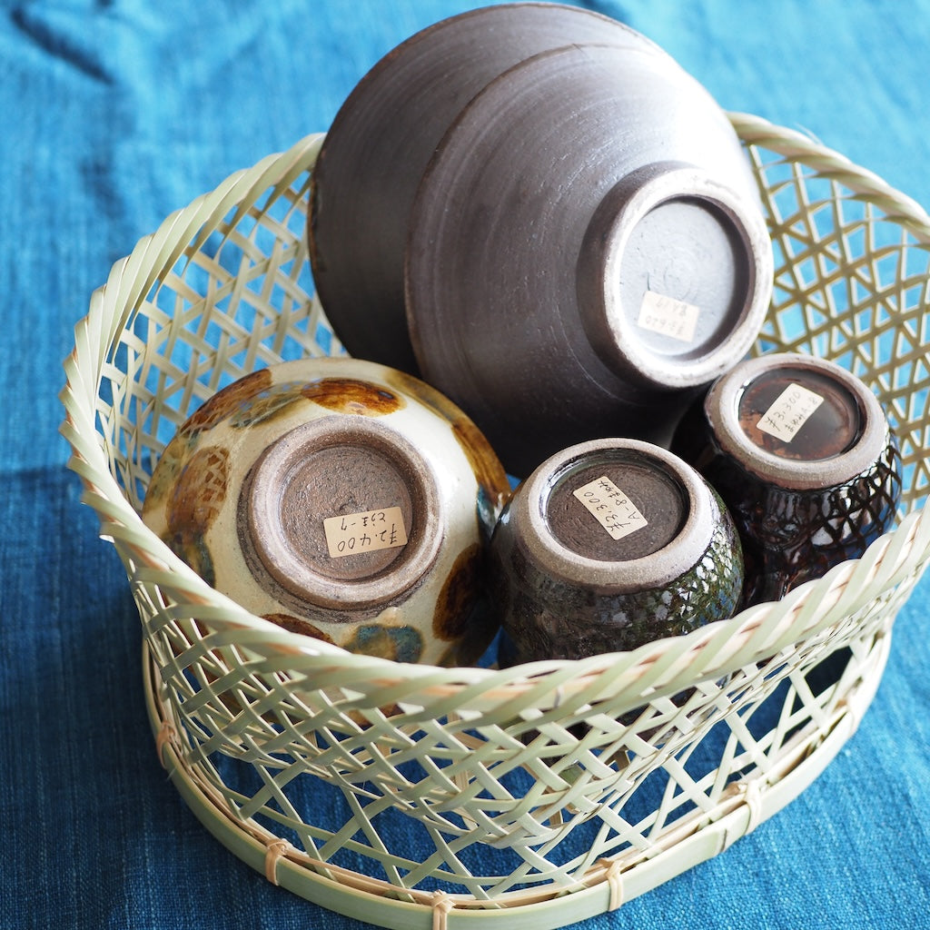 竹籠工房　ゴマコチ　茶碗かご（小）