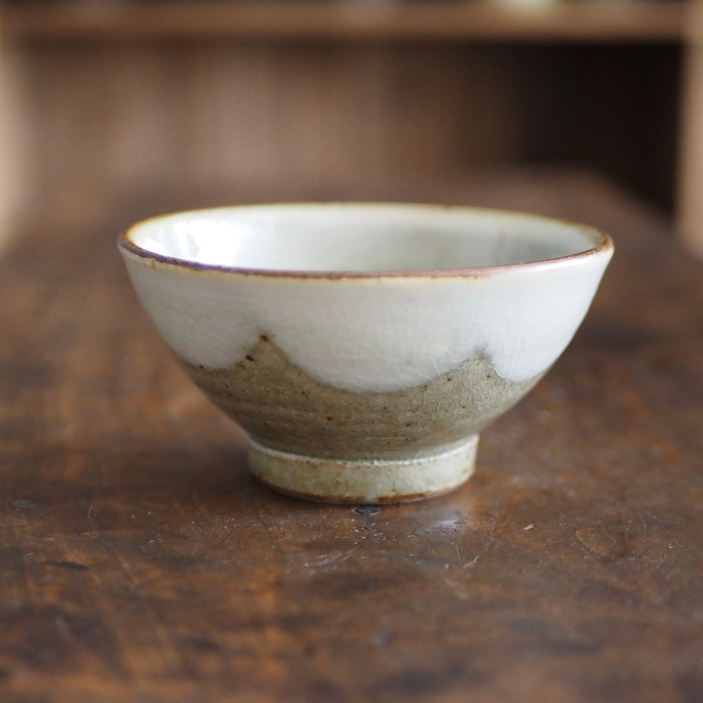 かじや窯　米原暁雄　碗飯小（灰幕掛）