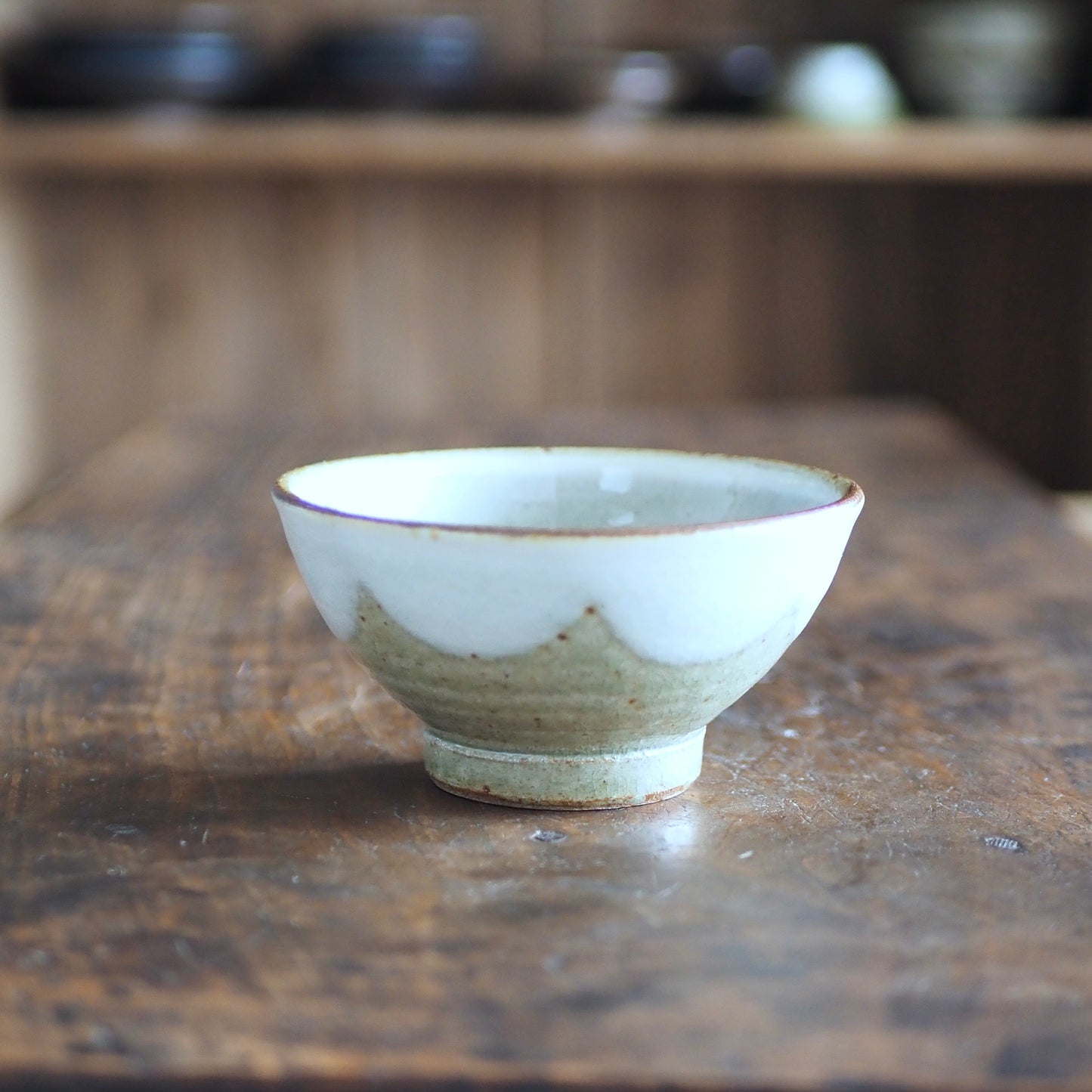 かじや窯　米原暁雄　碗飯小（灰幕掛）