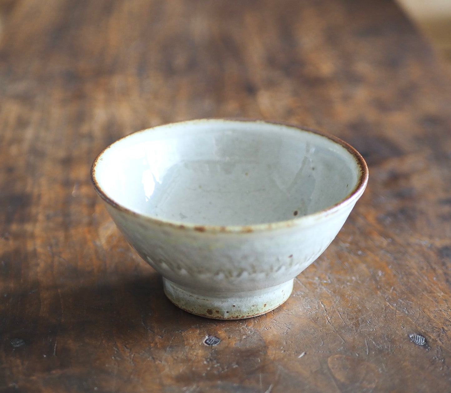 かじや窯　米原暁雄　碗飯小（白コーミング）