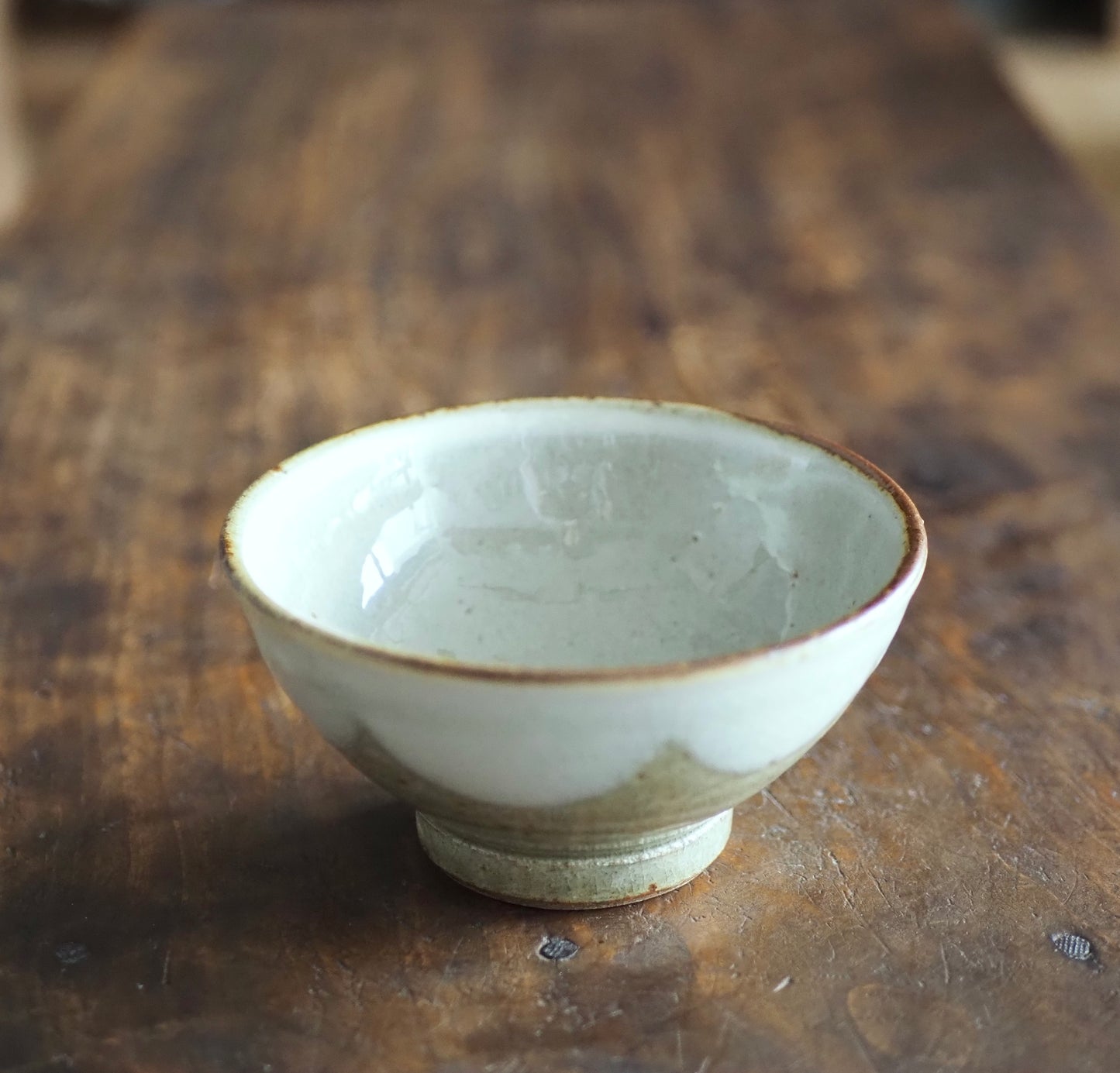 かじや窯　米原暁雄　碗飯小（灰幕掛）