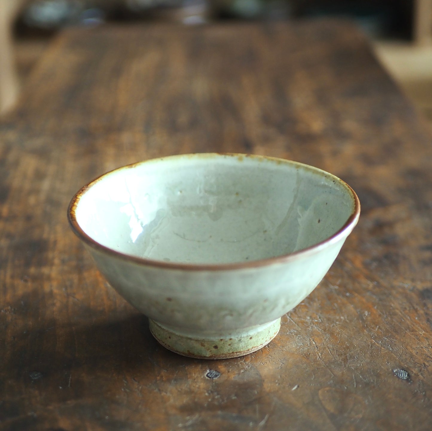かじや窯　米原暁雄　碗飯大（白コーミング）