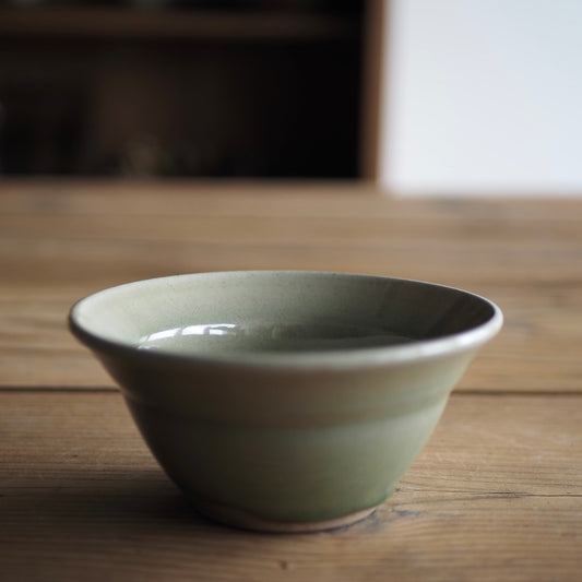 まゆみ窯　眞弓亮司　4寸かぶと鉢（透明）