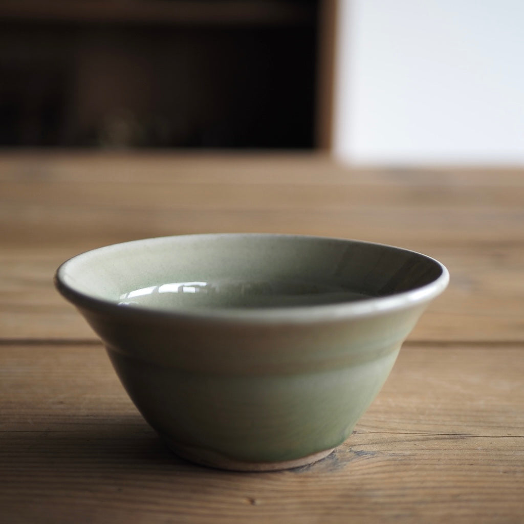 まゆみ窯　眞弓亮司　4寸かぶと鉢（透明）