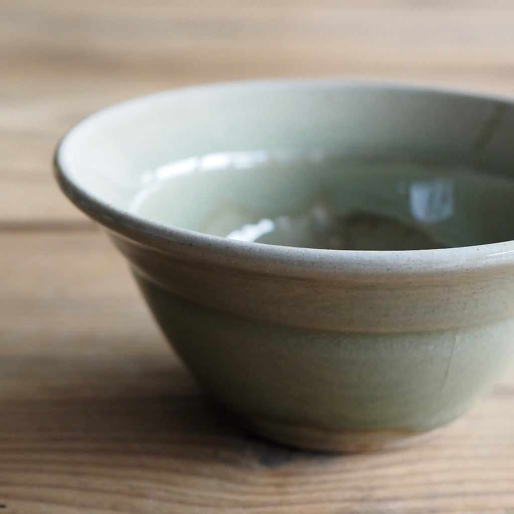 まゆみ窯　眞弓亮司　4寸かぶと鉢（透明）