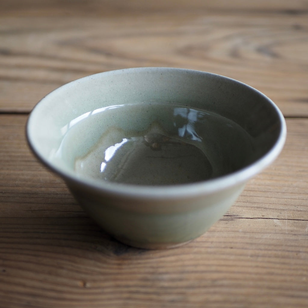 まゆみ窯　眞弓亮司　4寸かぶと鉢（透明）
