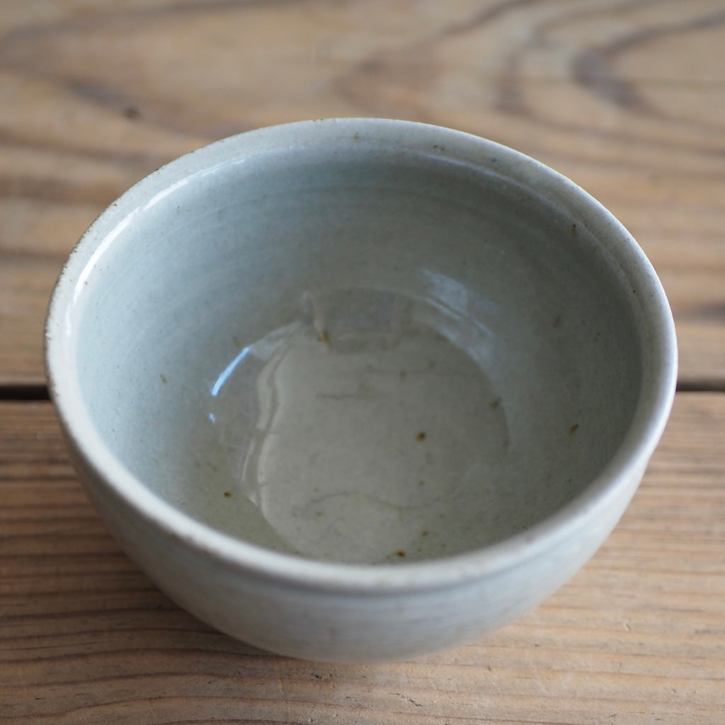 まゆみ窯　眞弓亮司　4寸透明象嵌丸鉢　