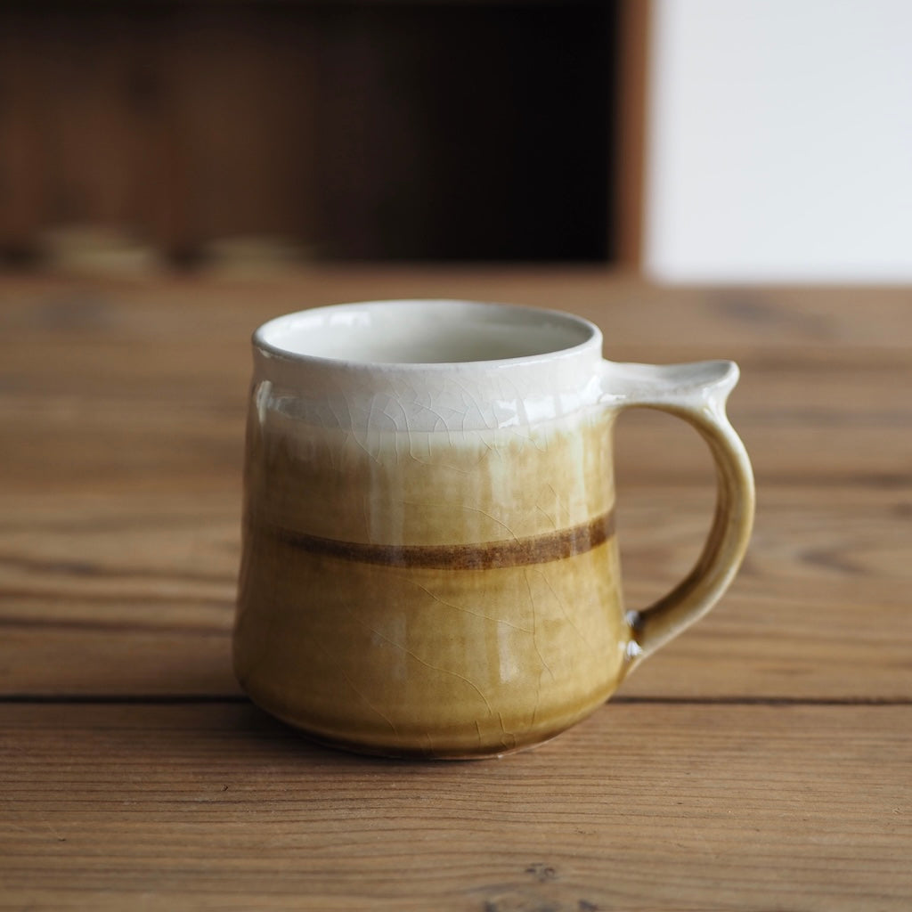 やまぽた　山口和声　マグカップ・大 (カフェオレ)