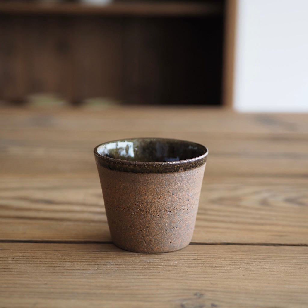 やまぽた　山口和声　猪口（茶）