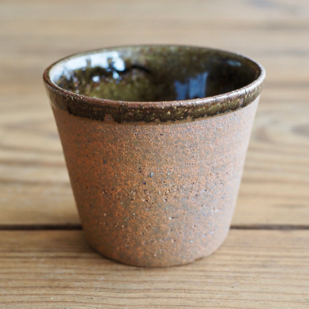 やまぽた　山口和声　猪口（茶）