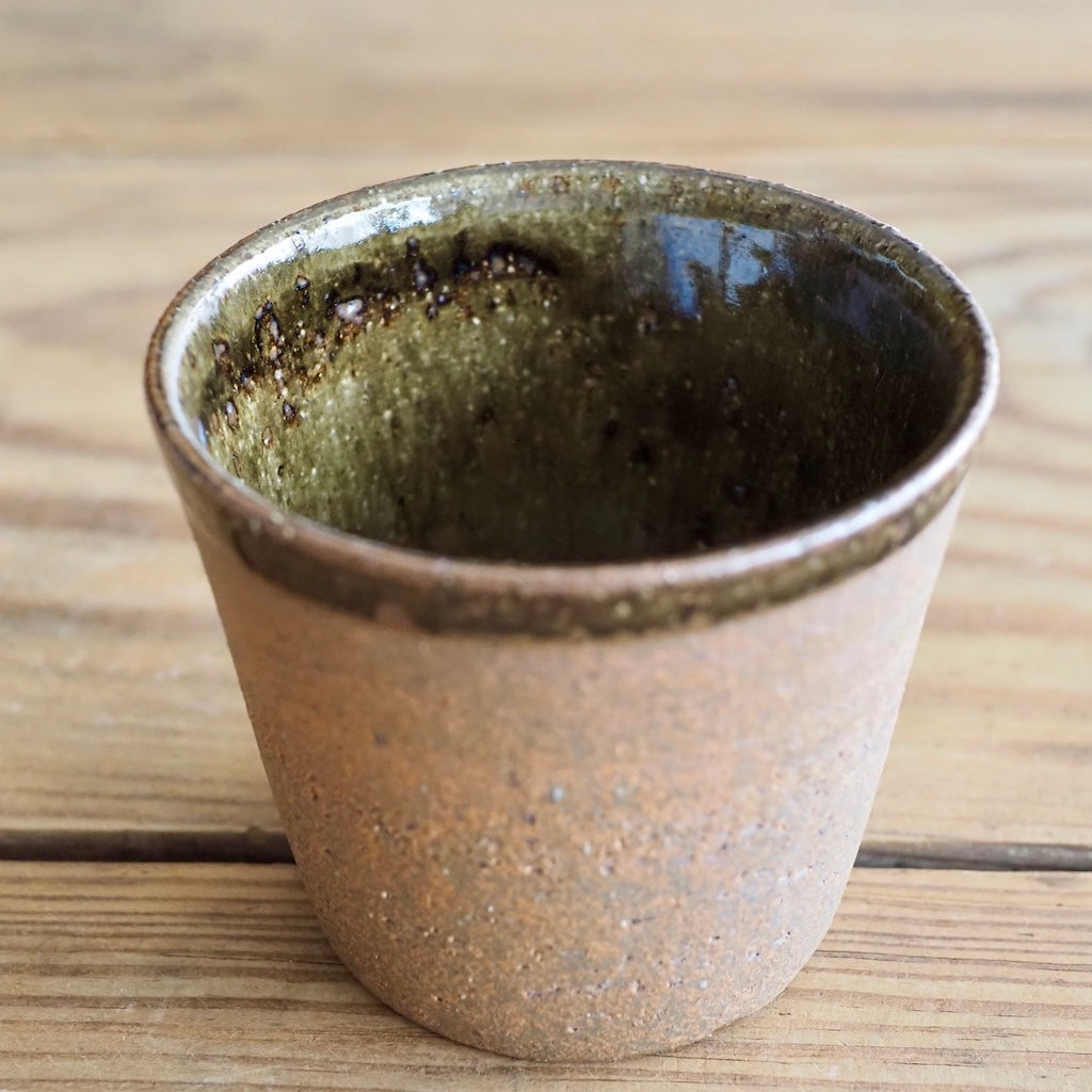 やまぽた　山口和声　猪口（茶）