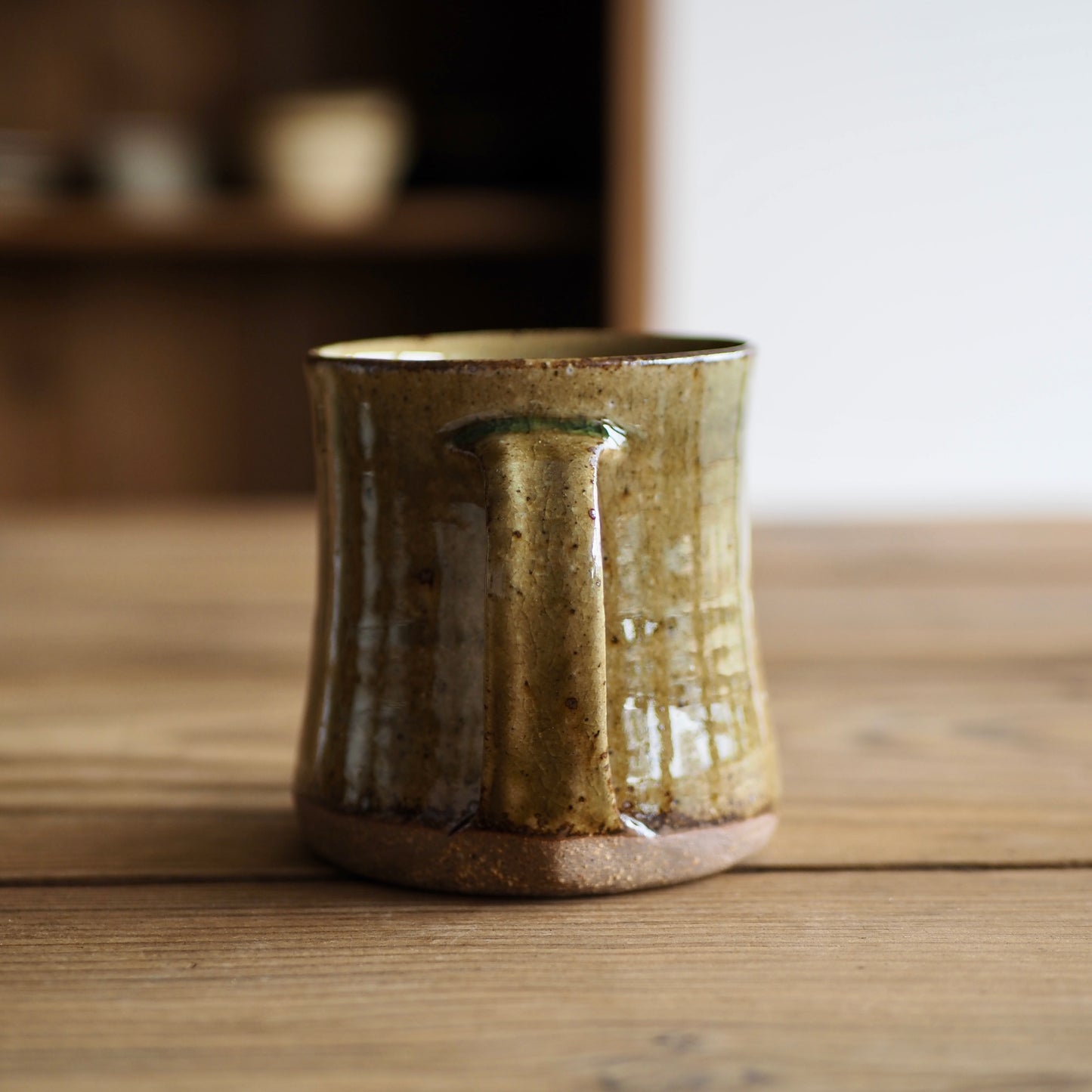 野脇窯　灰釉　マグカップ（模様なし）