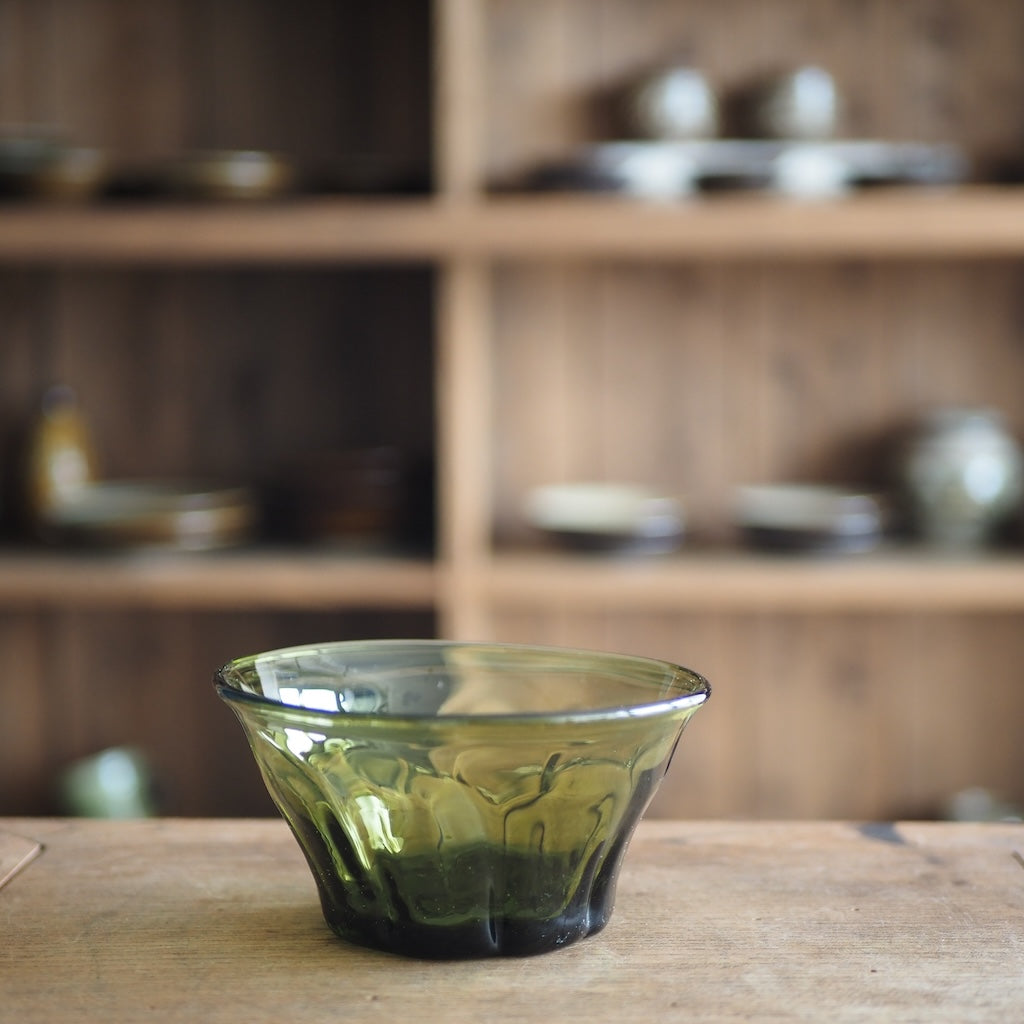 片山　悟子　小鉢（茶緑）