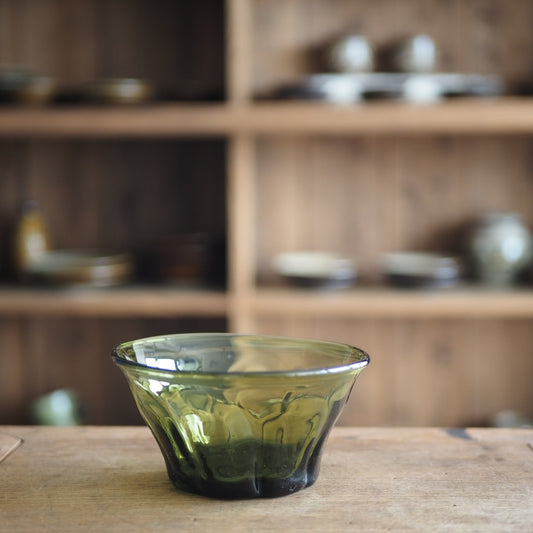 片山　悟子　小鉢（茶緑）