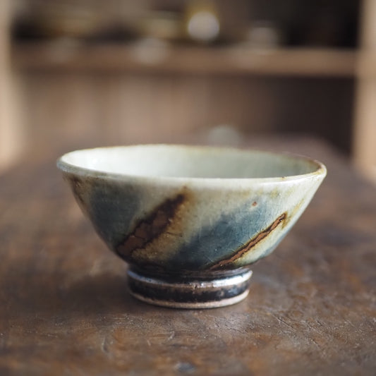 中ノ畑窯　佐藤央巳・友美　ご飯茶碗（呉須・飴）