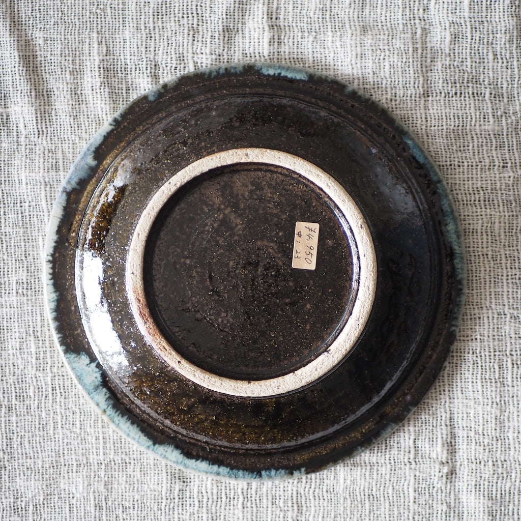 中ノ畑窯　佐藤央巳・友美　7寸皿 （糠釉）